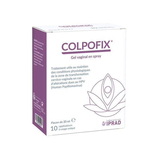Colpofix Vaginal Gel spray 20ml (0.68fl oz) bottle + 10 applicators - FrenchBeautyHub