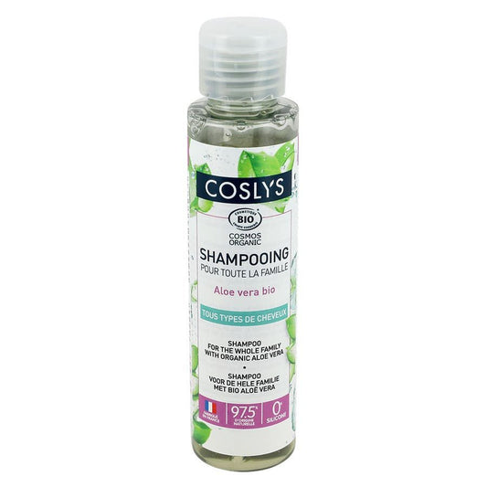 Coslys Family Shampoo Organic Aloe Vera For All Hair Types 100ml (3.38fl oz) - FrenchBeautyHub