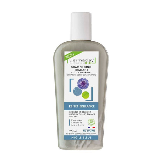 Dermaclay Bio Capilargil Highlight And Shine Shampoo For Blonde White Or Highlighted Hair 250ml (8.45fl oz) - FrenchBeautyHub