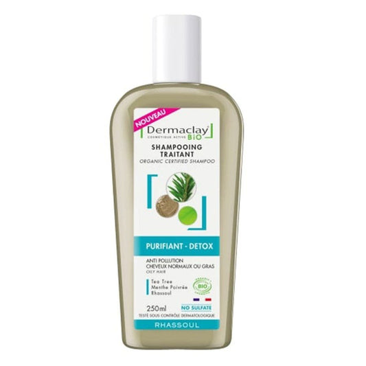Dermaclay Detox Purifying Shampoo Rhassoul 250ml (8.45fl oz) - FrenchBeautyHub