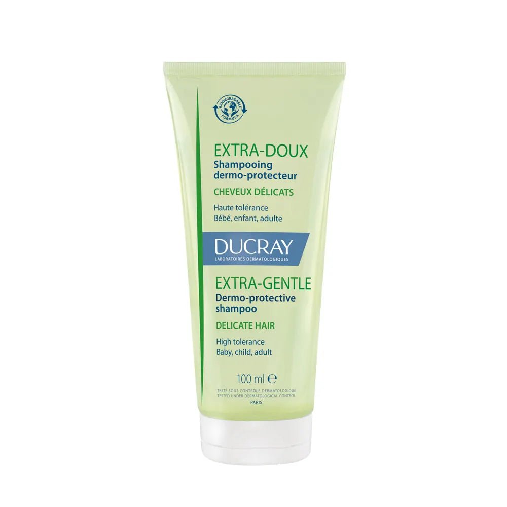 Ducray Extra - Doux Dermo - Protective Shampoo for Delicate Hair - FrenchBeautyHub