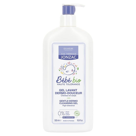 Eau thermale Jonzac Bebe Soft Cleansing Gel Hair And Body 500ml (16.91fl oz) - FrenchBeautyHub