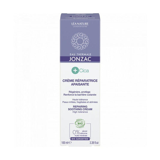 Eau thermale Jonzac +Cica Soothing Repair Cream 100ml (3.38fl oz) - FrenchBeautyHub