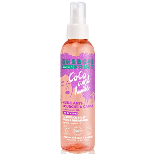 Energie Fruit Coco Curl Anti - Frizz & Breakage Oil for Wavy to Curly Hair 150ml (5.07 fl oz) - FrenchBeautyHub