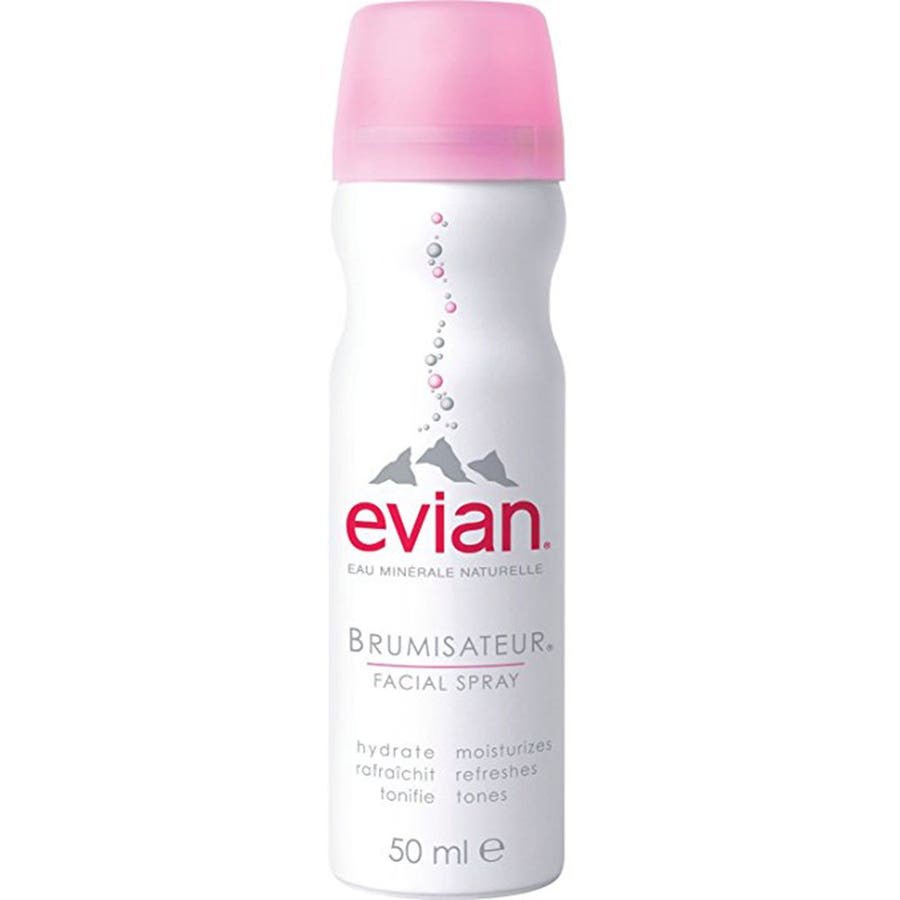 Evian Brumisateur 50ml (1.69 fl oz) Facial Spray Atomizer - FrenchBeautyHub