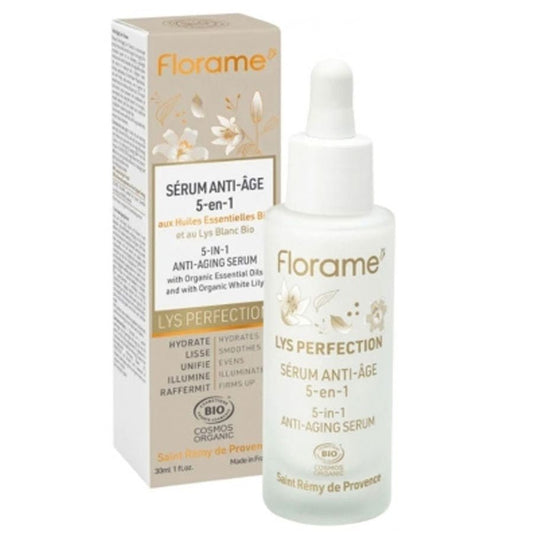 Florame Lys Perfection Anti Ageing Serum Maximum Repair 30ml (1.01fl oz) - FrenchBeautyHub