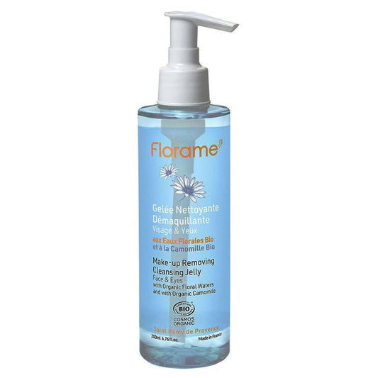 Florame Organic Face and Eyes Cleansing Gelée 200ml (6.76fl oz) - FrenchBeautyHub