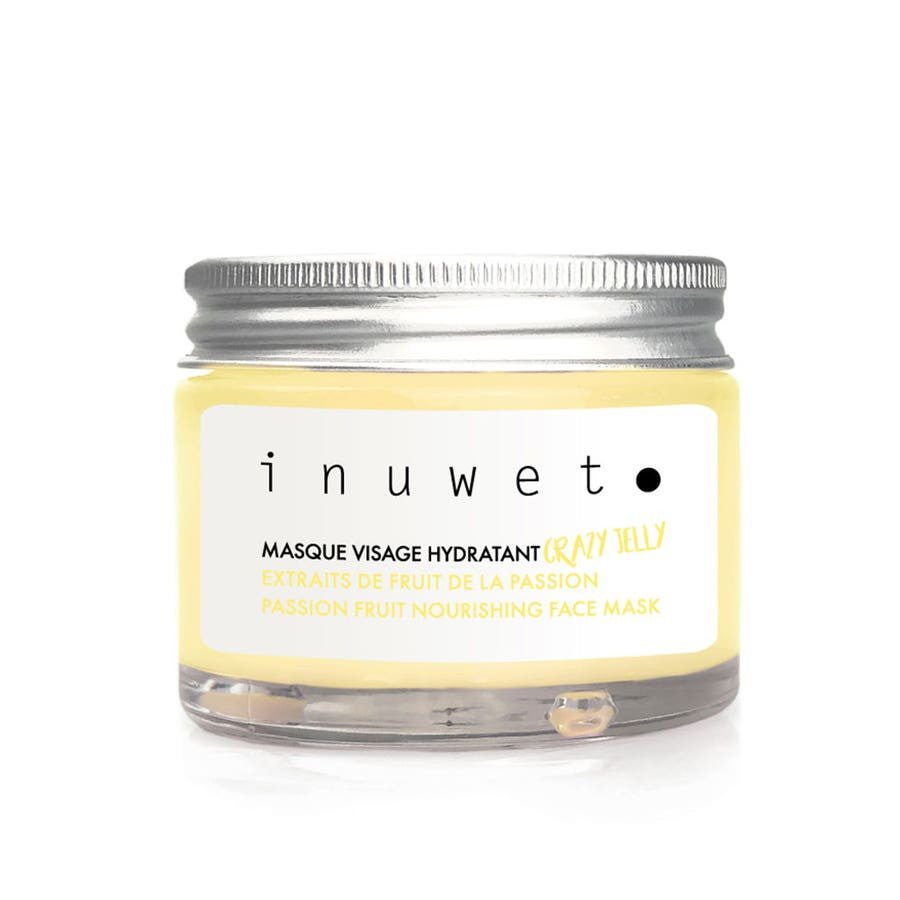 Inuwet Crazy Jelly Natural Hydrating Face Masks Yellow Pineapple Perfumes 50ml (1.69fl oz) - FrenchBeautyHub