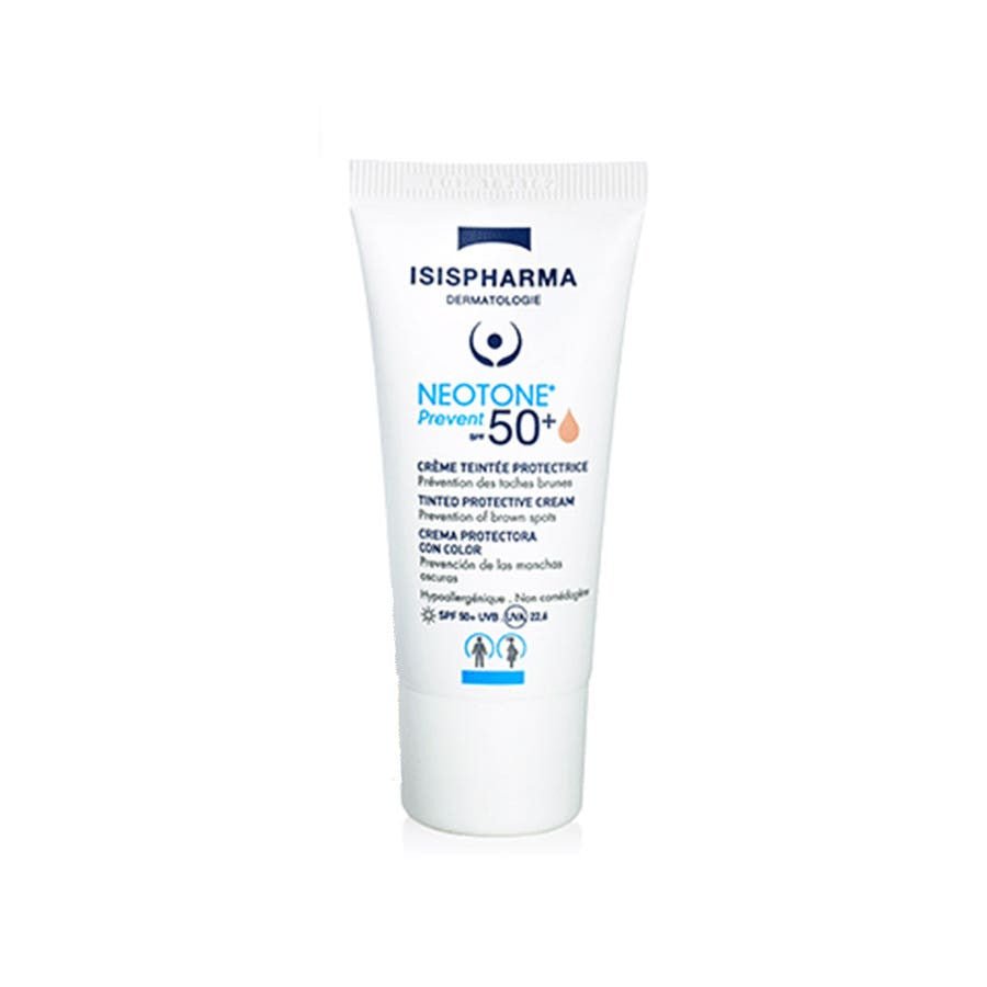 Isispharma Neotone Protective Tinted Cream Spf50+ Prevent Medium shade 30ml (1.01fl oz) - FrenchBeautyHub