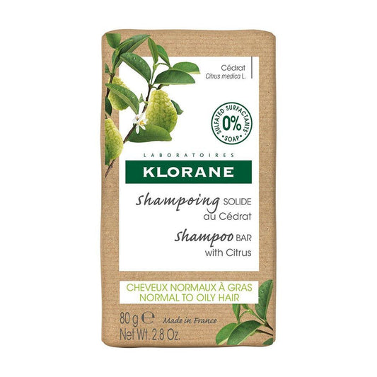 Klorane Citrus Solid Shampoo Bar 80g (2.82 oz) - FrenchBeautyHub