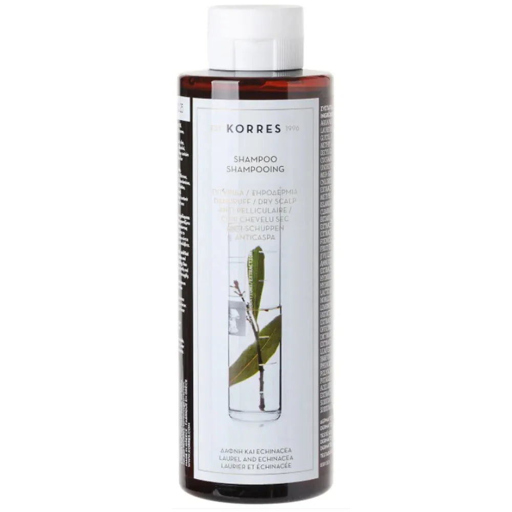 Korres Anti - dandruff Shampoo Laurel And Echinacea 250ml (8.45fl oz) - FrenchBeautyHub