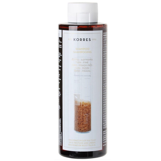 Korres Rice Proteins and Linden Volumizing Shampoo for Thin Hair 250ml (8.45 fl oz) - FrenchBeautyHub