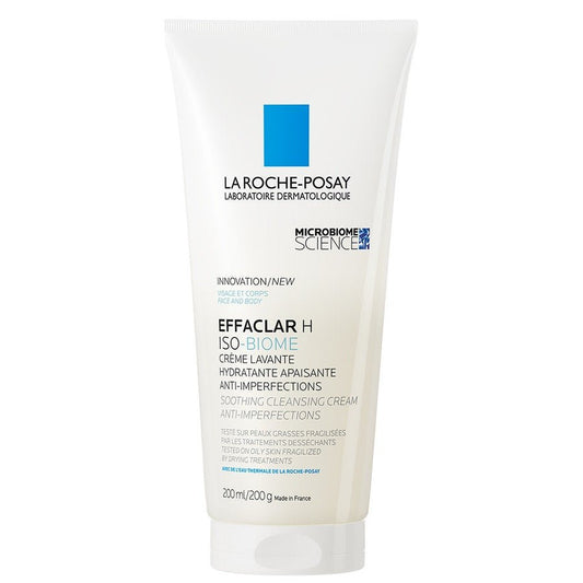 La Roche - Posay Iso - biome Soothing anti - blemish cleansing cream 200ml (6.76fl oz) - FrenchBeautyHub