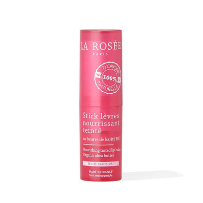 La Rosée Nourishing Tinted Lip Balm with Raspberry Tint - FrenchBeautyHub