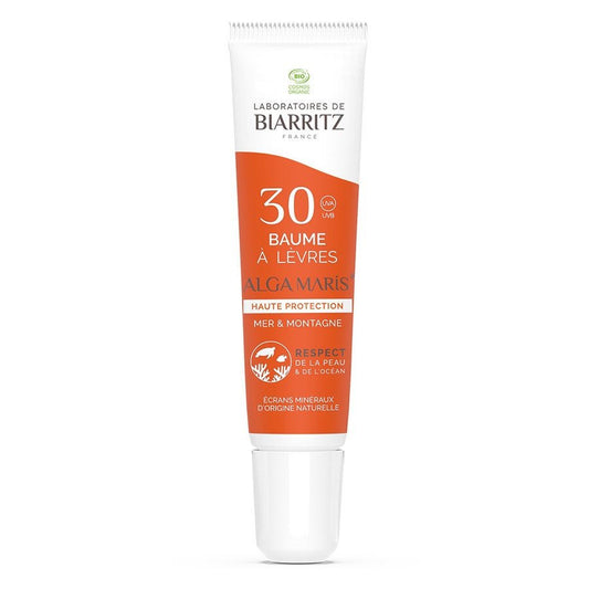 Laboratoires De Biarritz Sun care High Protection Lip Balm Sea & Mountains SPF30 Organic 15ml (0.50fl oz) - FrenchBeautyHub