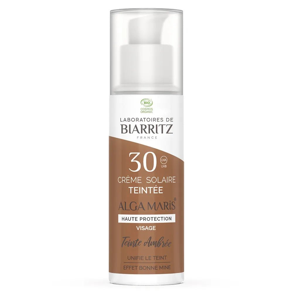 Laboratoires De Biarritz Sun care Tinted Protective Face Cream SPF30 Bioes Healthy glow effect 50ml (1.69fl oz) - FrenchBeautyHub