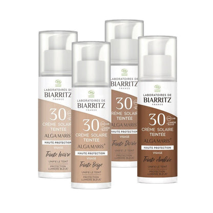 Laboratoires De Biarritz Sun care Tinted Protective Face Cream SPF30 Bioes Healthy glow effect 50ml (1.69fl oz) - FrenchBeautyHub
