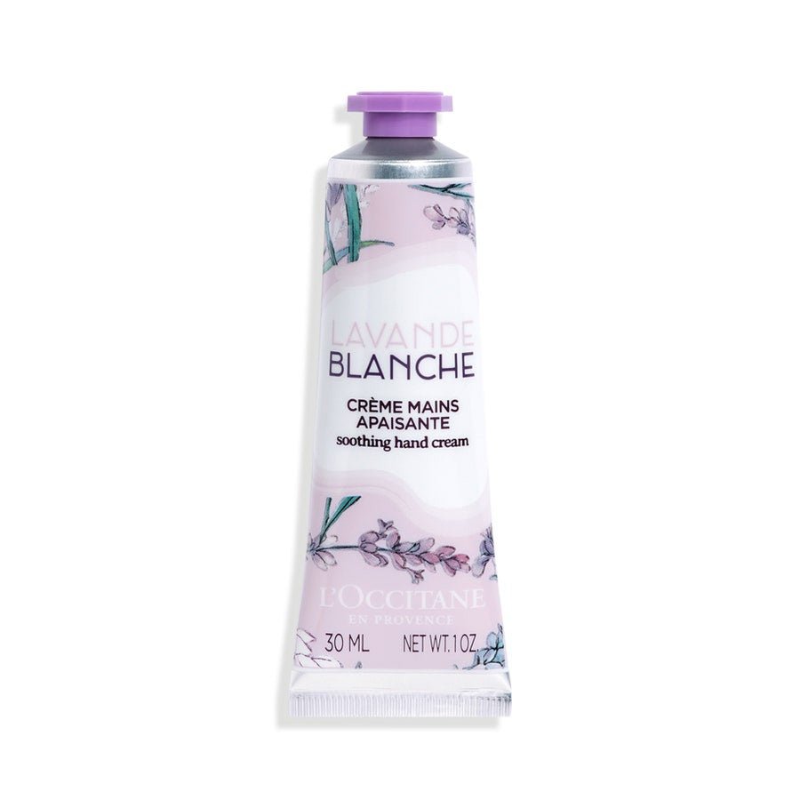 L'Occitane en Provence White Lavender Hands Cream 30ml (1.01fl oz) - FrenchBeautyHub