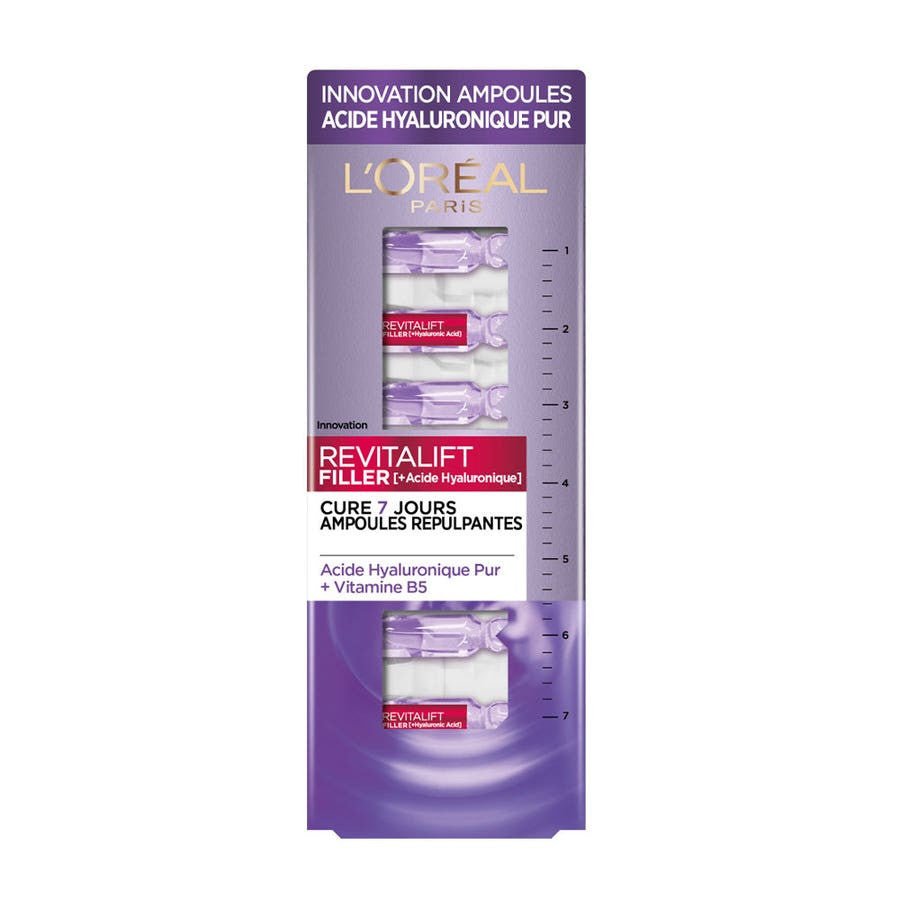 L'Oréal Paris Revitalift Filler 7 - day course of treatment Plumping Ampulas 7x1,3ML - FrenchBeautyHub