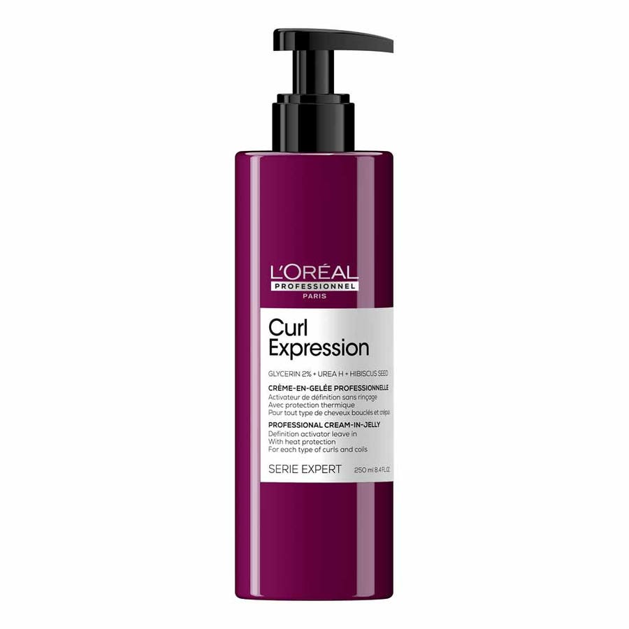 L'Oréal Professionnel Curl Expression Defining Activating Jelly Cream with Heat Protection 250ml (8.45fl oz) - FrenchBeautyHub