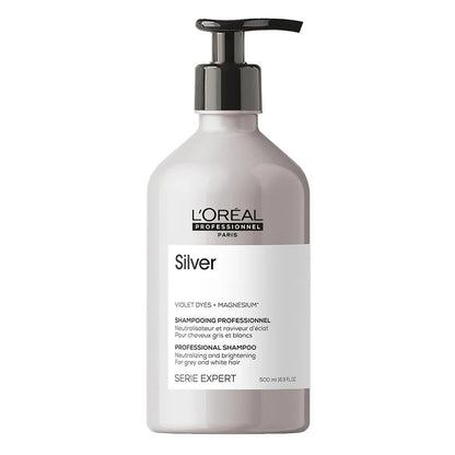 L'Oreal Professionnel Silver Whitening shampoo for grey and white hair - FrenchBeautyHub