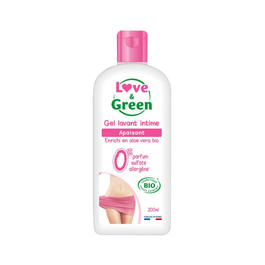 Love&Green Intimate Soothing Cleansing Gel 200ml (6.76fl oz) Soothing 200ml - FrenchBeautyHub