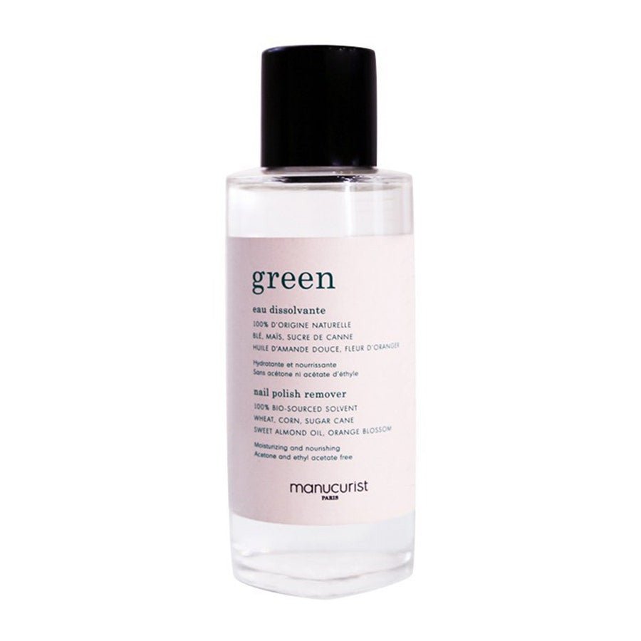 Manucurist Green Dissolving Water Acetone - free Fleur d'Oranger fragrance 100ml (3.38fl oz) - FrenchBeautyHub