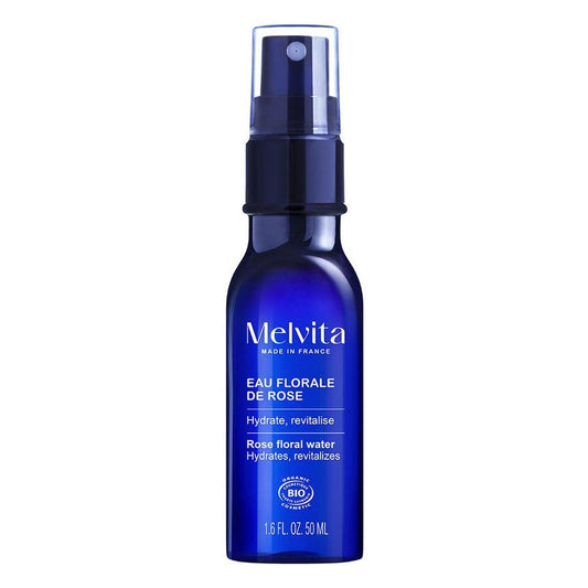 Melvita Eaux Florales Old Rose Floral Water Organic Spray 50ml (1.69fl oz) - FrenchBeautyHub