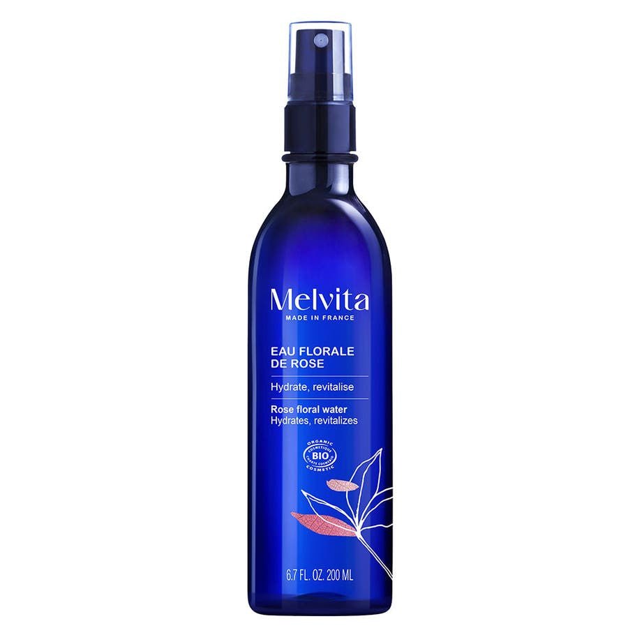 Melvita Eaux Florales Rose Floral Water Spray Bioes 200ml (6.76fl oz) - FrenchBeautyHub