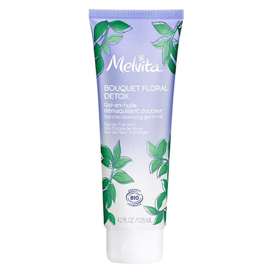 Melvita Floral Bouquet Gentle Detox Make - Up Remover Gel - in - oil 125ml (4.22fl oz) - FrenchBeautyHub