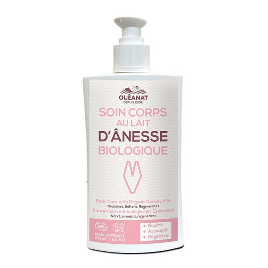 Oleanat Douceur d'Antan treatments Body Milk With Organic Ass' S Milk Au Lait D'anesse Bio 250ml (8.45fl oz) - FrenchBeautyHub
