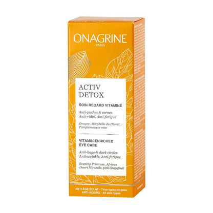 Onagrine Activ Detox Eye Contour Anti - Aging Vitamin C Brightening Care 15ml (0.50 fl oz) - FrenchBeautyHub