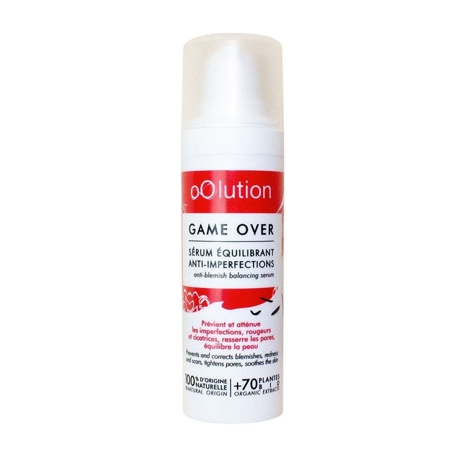oOlution Game Over Anti - imperfection balancing serum Skin with imperfections 30ml (1.01fl oz) - FrenchBeautyHub