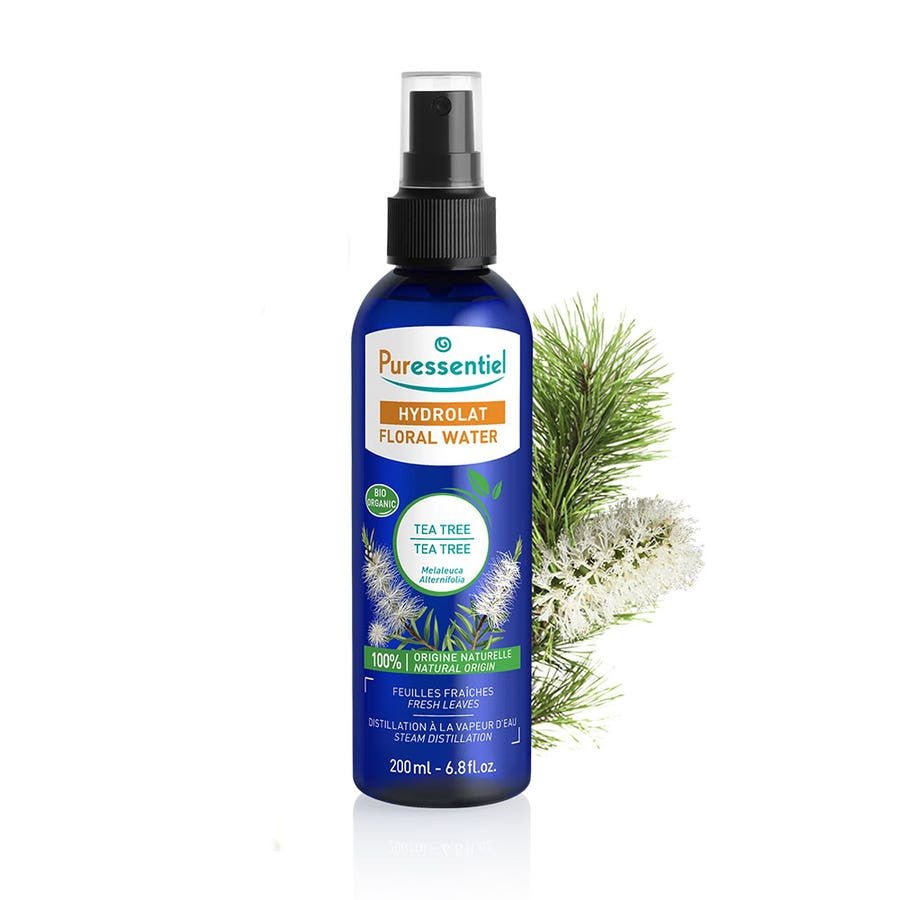 Puressentiel Hydrosol Organic Tea Tree Floral Water Oily Skin with Imperfections 200ml (6.76fl oz) - FrenchBeautyHub