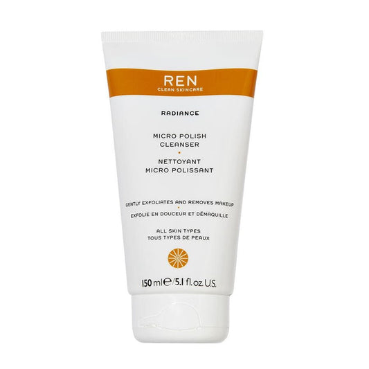 REN Clean Skincare Radiance Micro Polishing Cleanser 150ml (5.07fl oz) - FrenchBeautyHub