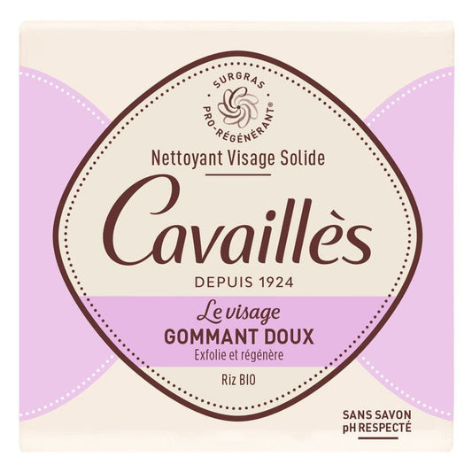 Rog Cavaills Face Solid Gentle Scrub 70g (2.36 oz) - FrenchBeautyHub