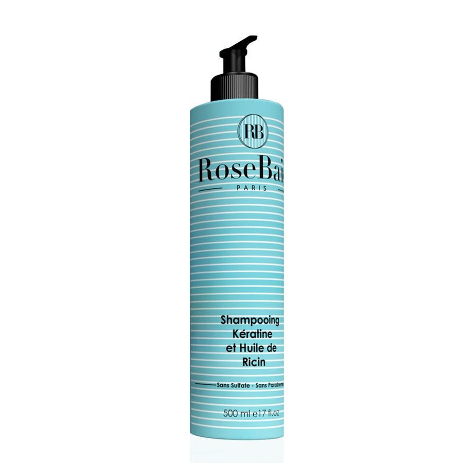 Rosebaie Castor Keratin and Castor Oil Shampoo 500ml (16.90fl oz) - FrenchBeautyHub