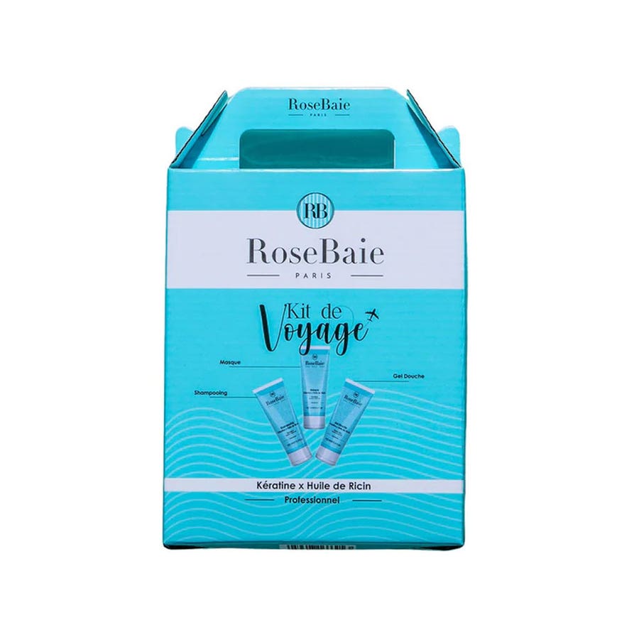 Rosebaie Castor Oil Travel Kit 300ml (10.14fl oz) - FrenchBeautyHub