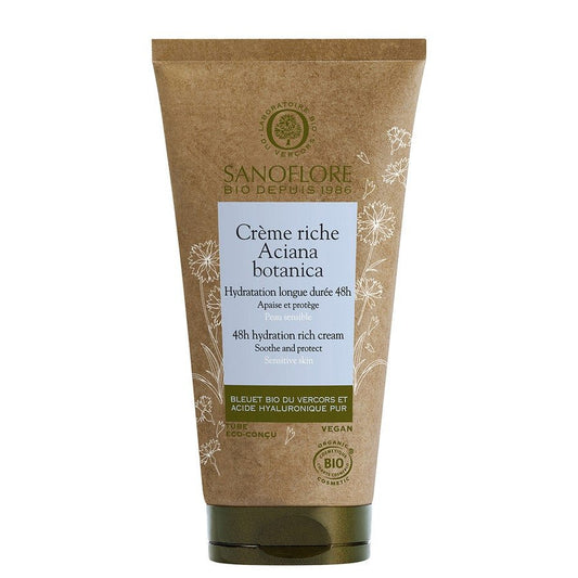 Sanoflore Aciana Botanica 48hr Hydration Rich Cream - organic certified 50ml (1.69fl oz) - FrenchBeautyHub