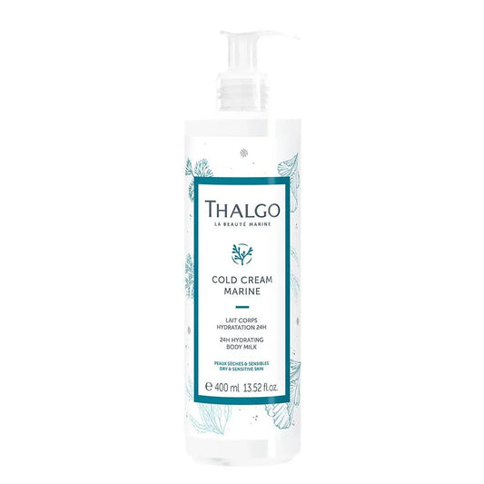 Thalgo Cold Cream Marine 24H Hydration Body Lotion Dry and Sensitive Skin 400ml (13.52fl oz) - FrenchBeautyHub