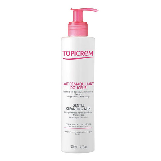 Topicrem Douceur Gentle Cleansing Milk for Sensitive Skin 200ml (6.76 fl oz) - FrenchBeautyHub