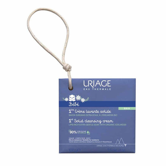Uriage Bébé 1st Solide Cleansing Cream 125g (4.41oz) - FrenchBeautyHub