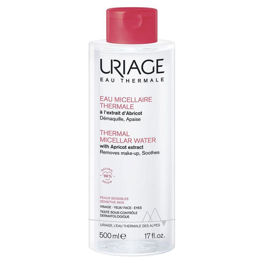 Uriage Thermal Micellar Water for Sensitive Skin 500ml (16.90fl oz) - FrenchBeautyHub