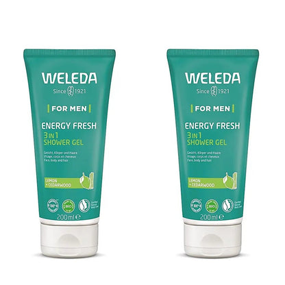 Weleda Men Energy Fresh 3 - in - 1 Shower Gel 200ml - FrenchBeautyHub